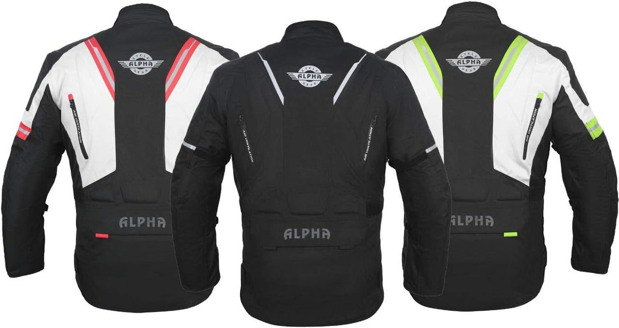 ACG TAHOE-J106 MOTORCYCLE ADV JACKET (BLACK, SMALL)