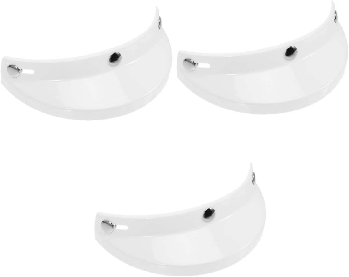 3Pcs Motorcycle Helmet Visor Retro Visor Replacement Insert for Helmet Rain Wiper