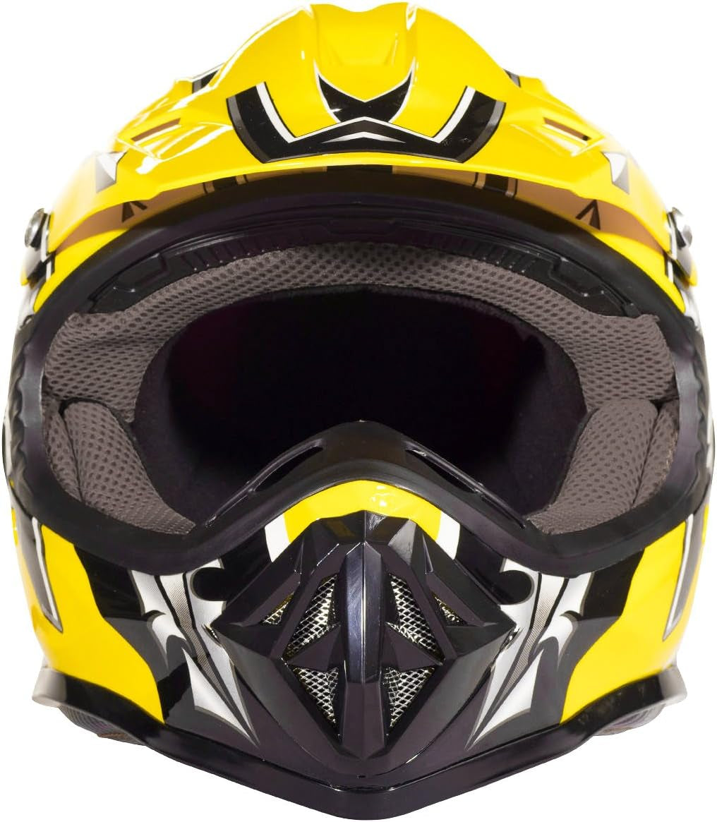 Typhoon Youth Kids Offroad Gear Combo Helmet Gloves Goggles DOT Motocross ATV Dirt Bike MX Motorcycle