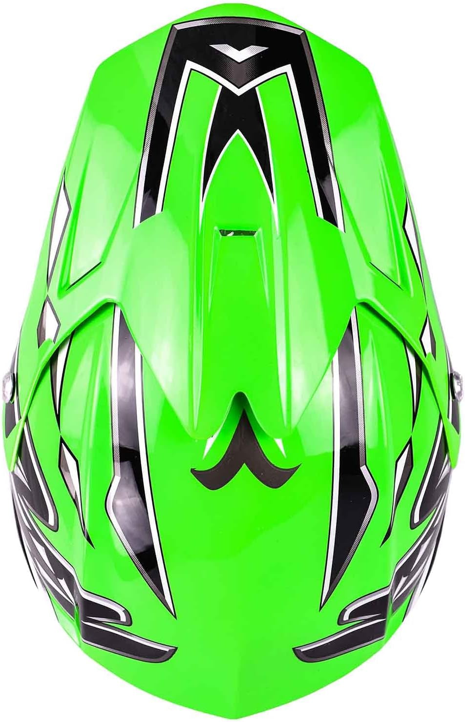 Typhoon Youth Kids Offroad Gear Combo Helmet Gloves Goggles DOT Motocross ATV Dirt Bike MX Motorcycle