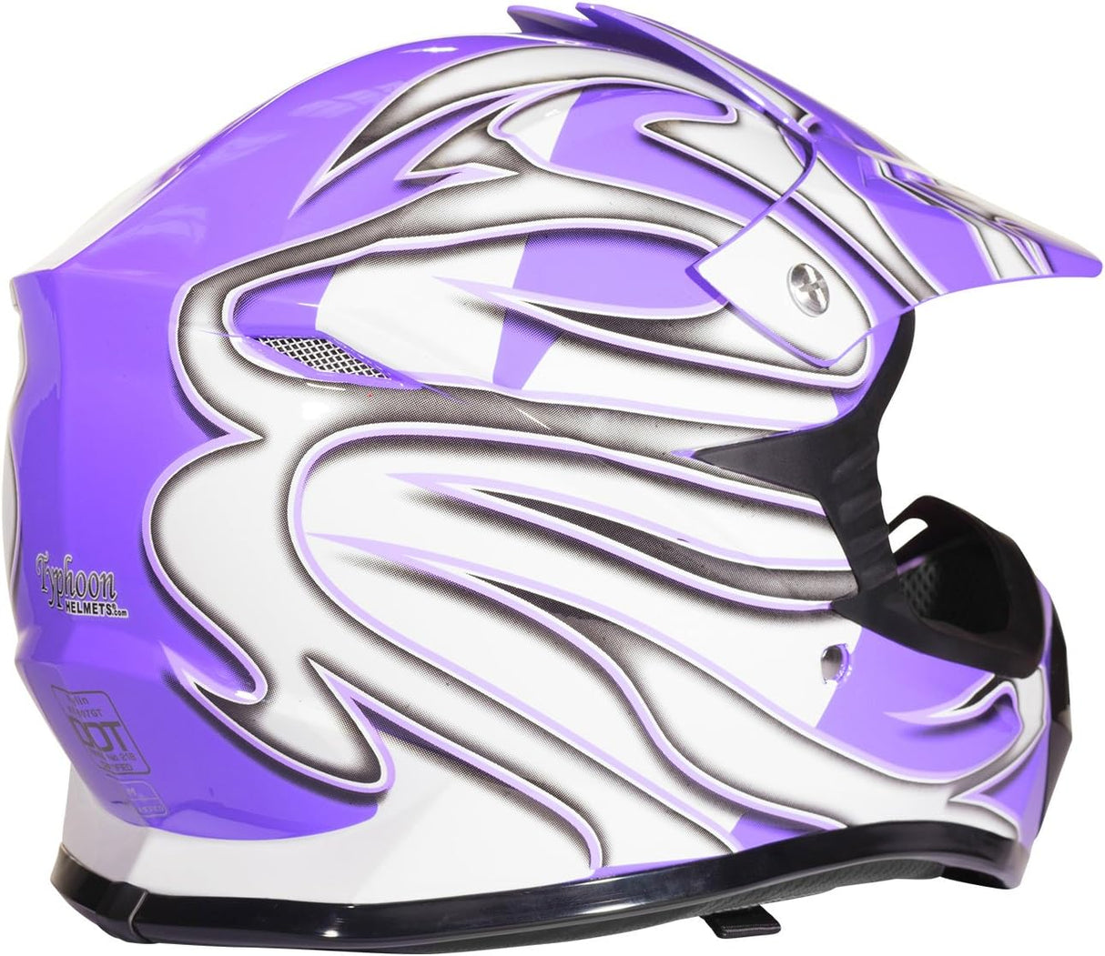 Typhoon Youth Kids Offroad Gear Combo Helmet Gloves Goggles DOT Motocross ATV Dirt Bike MX Motorcycle