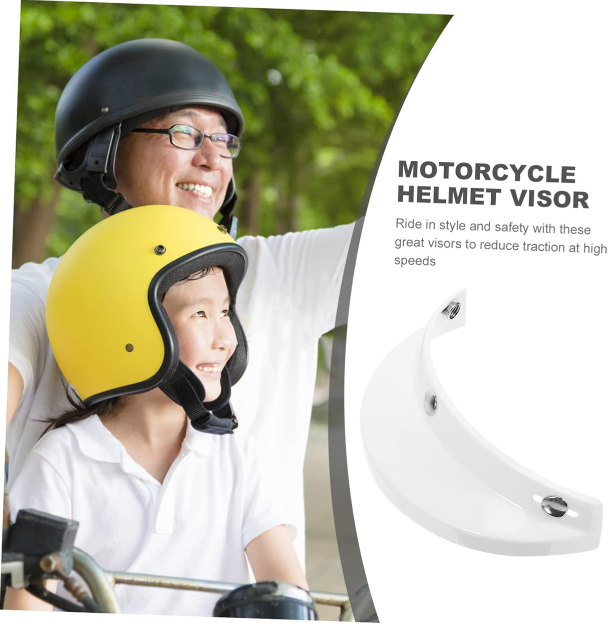 3Pcs Motorcycle Helmet Visor Retro Visor Replacement Insert for Helmet Rain Wiper