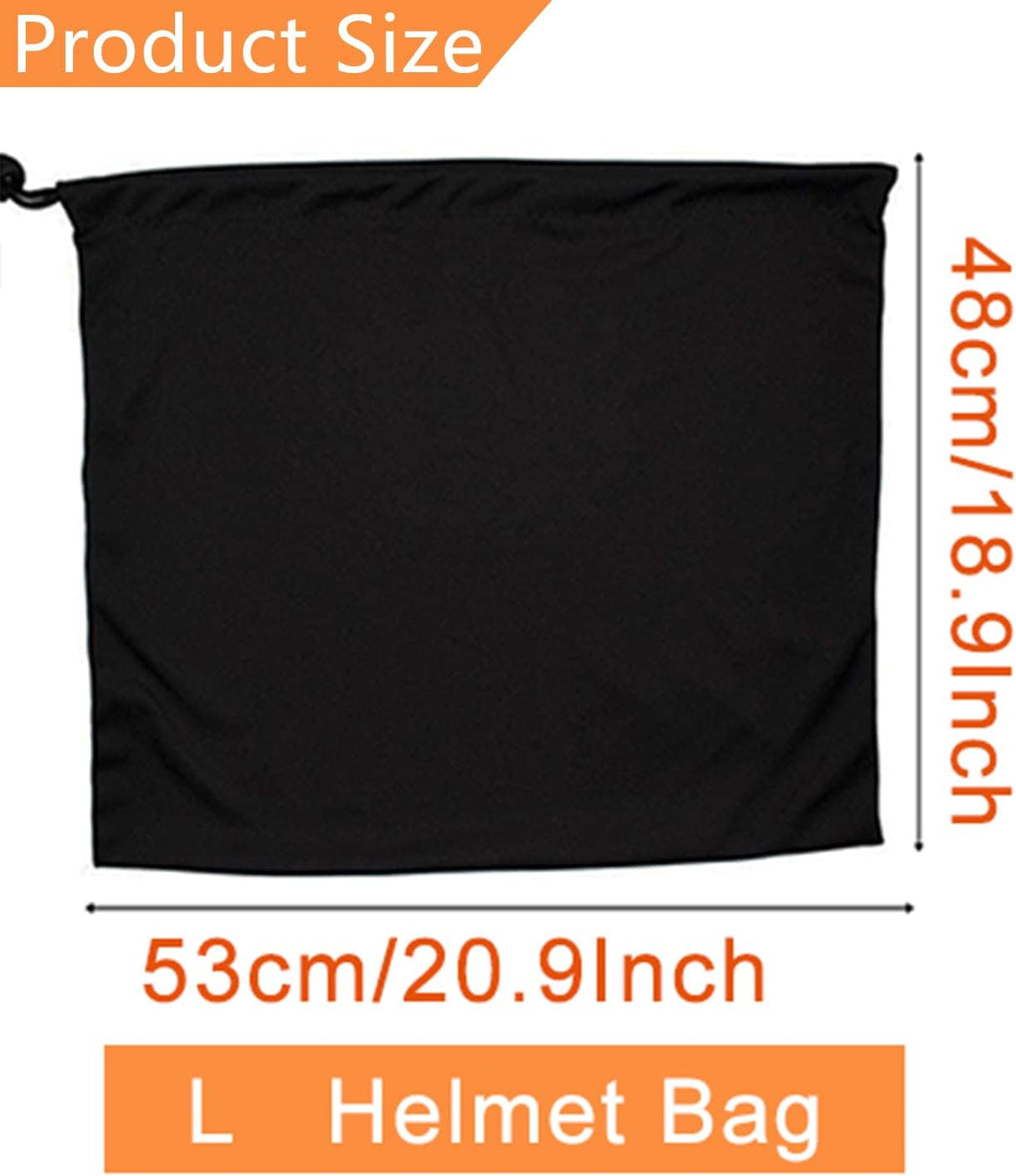 Motorcycle Helmet Bag Ski Bag Hockey Bag Lightweight Backpack Large Storage Carrying Bags for Sport Riding Travel Motorcycle Bicycle Made of Nylon Cloth with Drawstring Bag (L*2 Pack