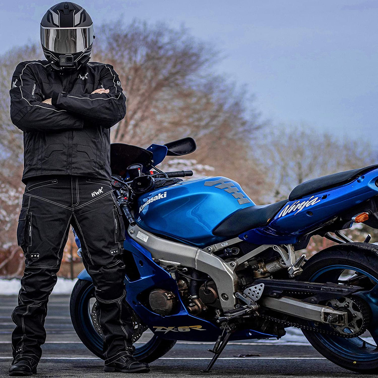 Spyder Motorcycle Jacket for Men with Weather Resistant Cordura Textile Fabric for Enduro Motocross Jacket