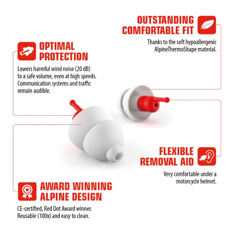 Alpine Hearing Protection Motosafe Race Earplugs