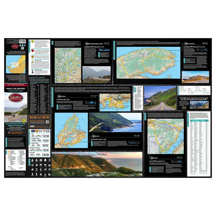 Butler Maps Maine & The Maritimes G1 Roads Map