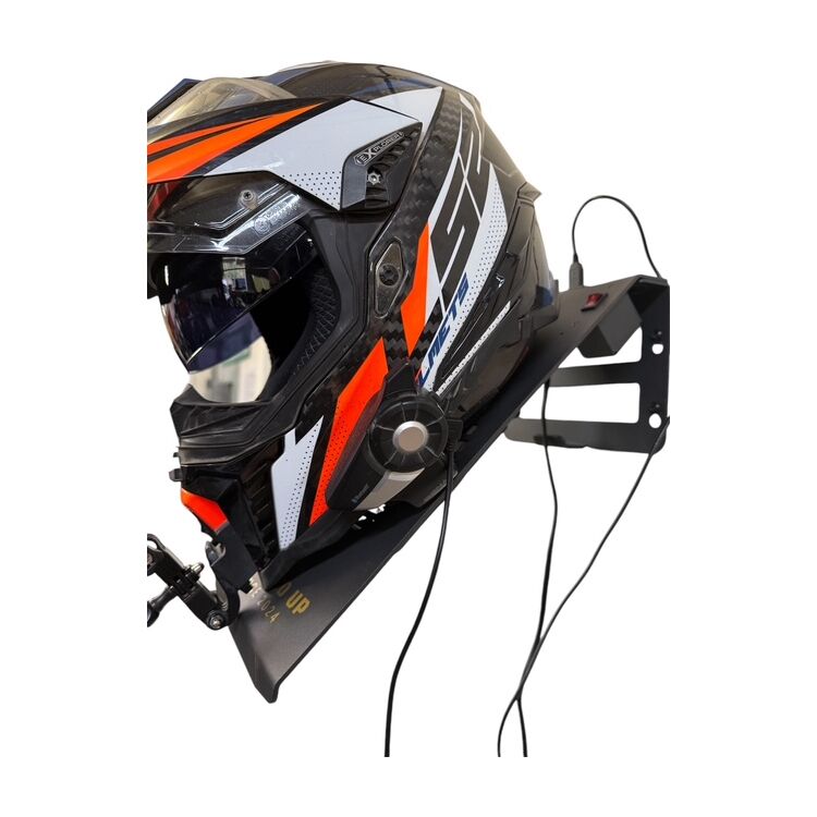 Charged Up Wall Mounted Helmet Rack With Fan and Dual USB Ports