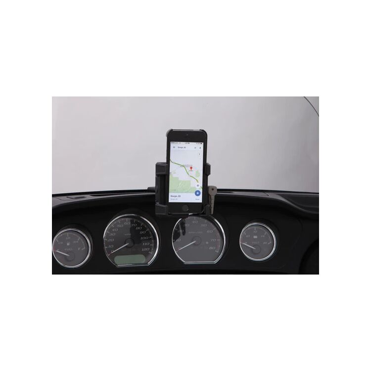 Ciro Smartphone / GPS Holder / Charger with Fairing Mount For Harley FLHT 1996-2013