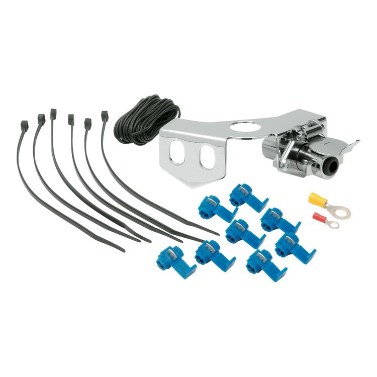 Drag Specialties Ball Mount Trailer Hitch Receptacle Kit For Harley 1984-2011