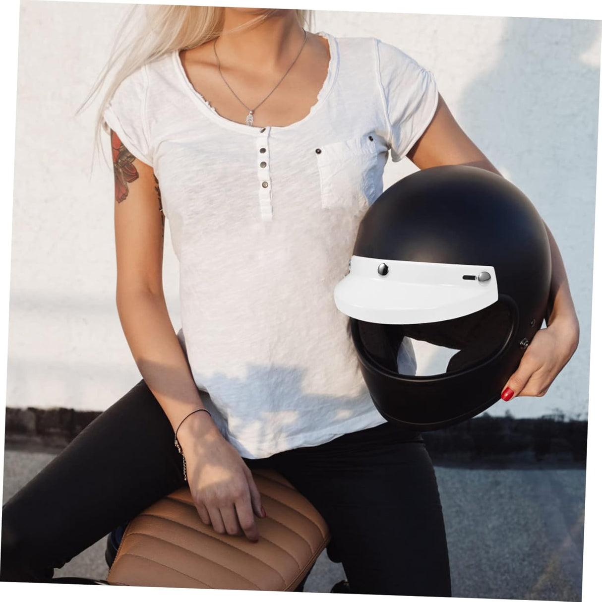 3Pcs Motorcycle Helmet Visor Retro Visor Replacement Insert for Helmet Rain Wiper