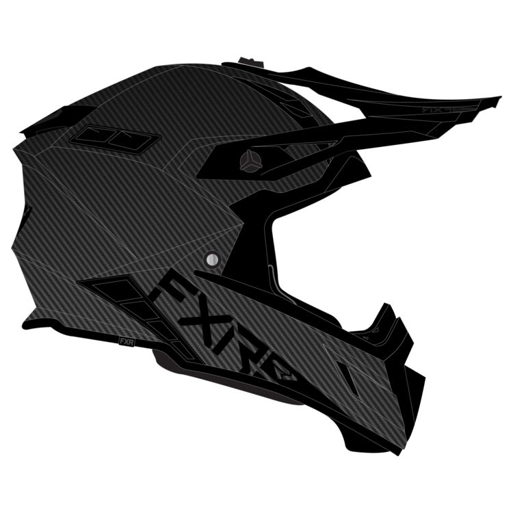 FXR Helium Carbon Helmet w/ D-Ring