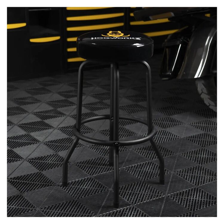HogWorkz Logo Single Ring Garage / Shop Stool