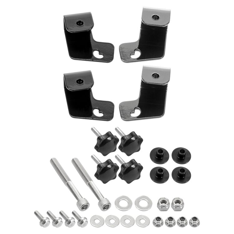 HogWorkz Saddlebag Conversion Brackets For Harley Softail