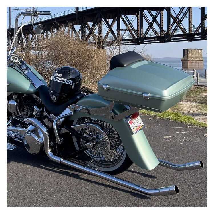 HogWorkz Two-Up Tour Pack Mount For Harley Softail 2000-2017