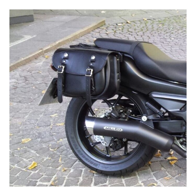 Leatherworks 303 Pony Express Short Leather Throw Over Saddlebags