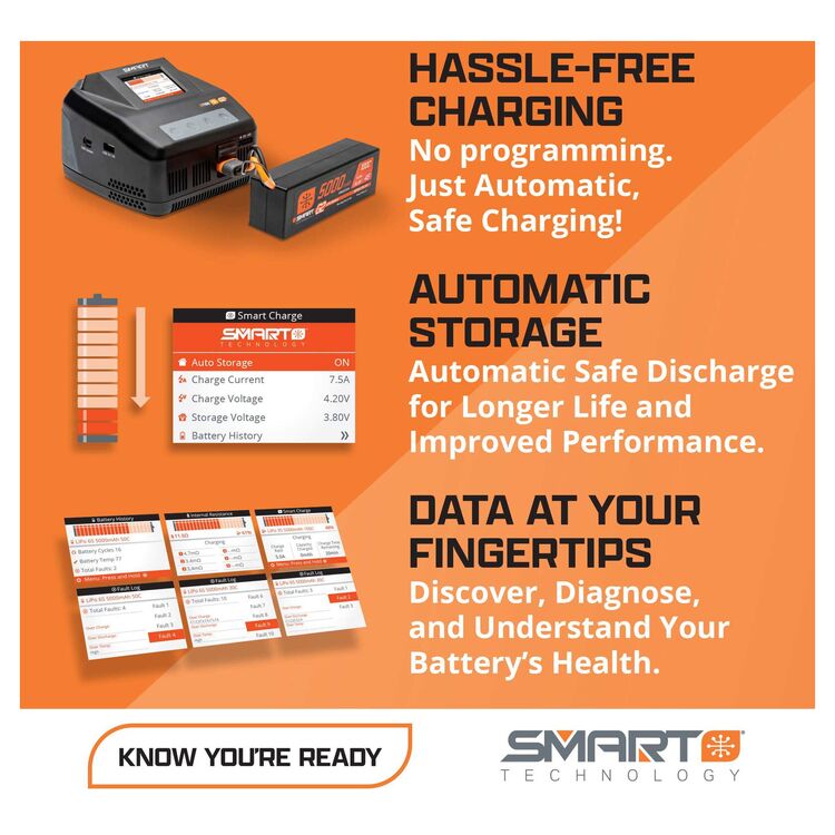 Spektrum Promoto-MX Smart Powerstage Charger and Battery Bundle