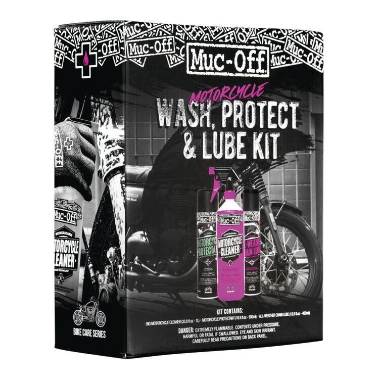 Muc-Off Motorcycle Wash, Protect & Lube Kit