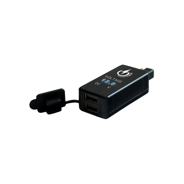 RidePower SAE-Dual USB Adapter with Digital Voltage Indicator