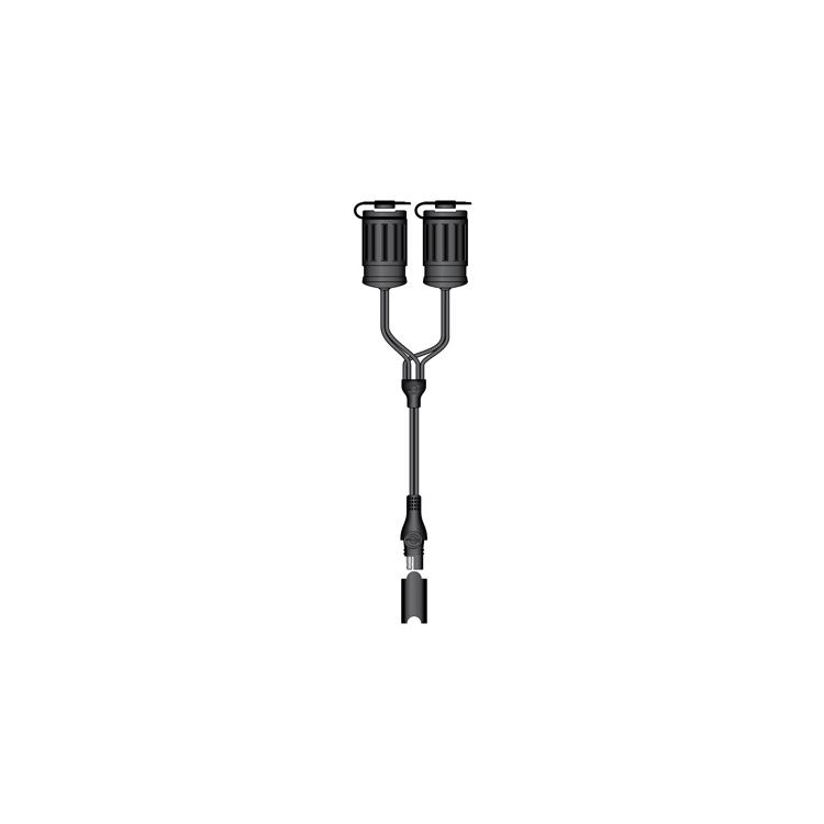 TecMate SAE To Dual Cigarette Socket Y-Splitter Cable