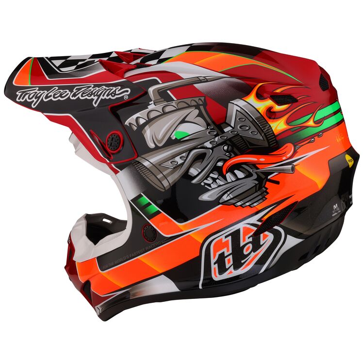 Troy Lee Youth SE4 Polyacrylite Carb Helmet