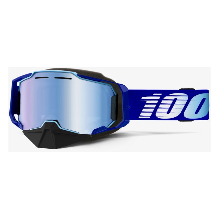 100% Armega Snowmobile Goggles - Mirrored Lens