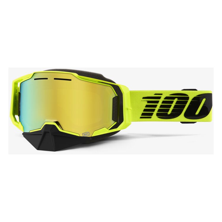 100% Armega Snowmobile Goggles - Mirrored Lens