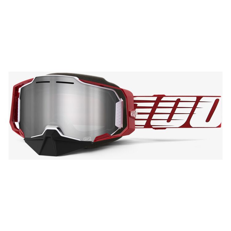 100% Armega Snowmobile Goggles - Mirrored Lens