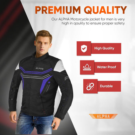 Motorcycle Jacket for Men Waterproof CE Armor Dualsports Enduro Motorbike Riding Biker Offroad Dirtbike Jacket