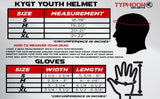 Typhoon Youth Kids Offroad Gear Combo Helmet Gloves Goggles DOT Motocross ATV Dirt Bike MX Motorcycle