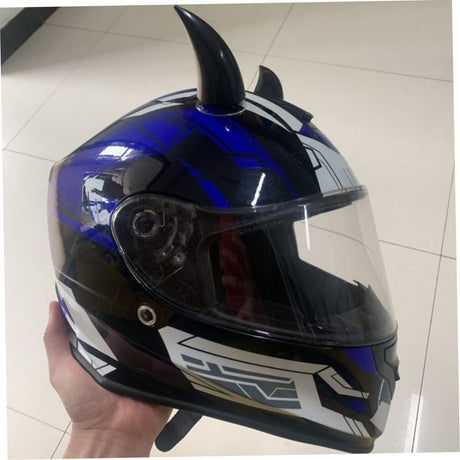 Motorcycle Helmet Horns, 4PCS Helmet Devil Horn with Suction Cup, Waterproof Helmet Horns, Helmet Accessories Decoration for Motorbike Bicycle Motorcycle