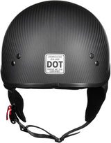 Carbon Fiber DOT Motorcycle Helmet Summer Motorcycle Hard Hat Matte Retro Half Helmet
