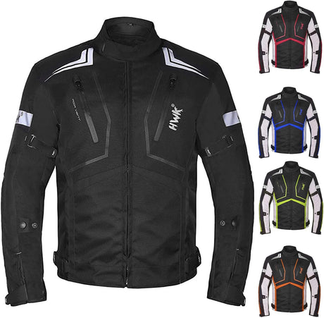 Scorpion Motorcycle Jacket for Men & Women, Motor Bike Jacket and Motorcycle Gear with Body Armor Foam Padding & Breathable Cordura Fabric, Reflective Jacket for Night Visibility - Black, 3X-Large