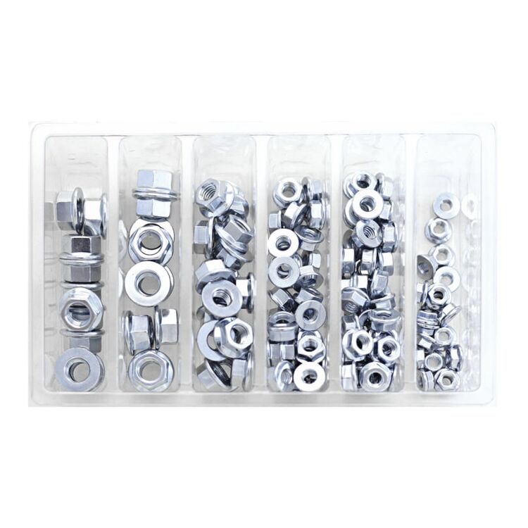 Bolt Hardware Flange Nut Assortment Pack