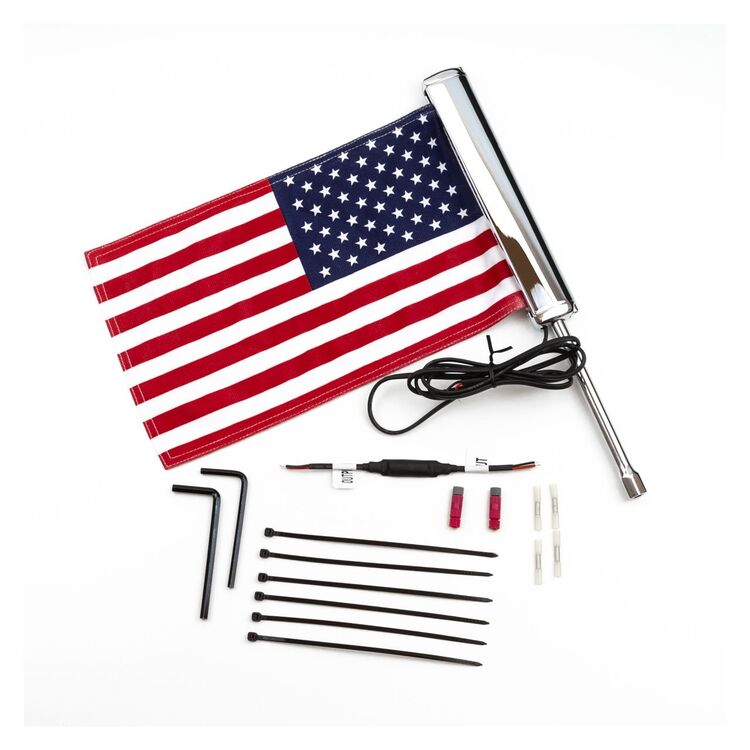 Ciro LED Lighted Flag Pole With American Flag