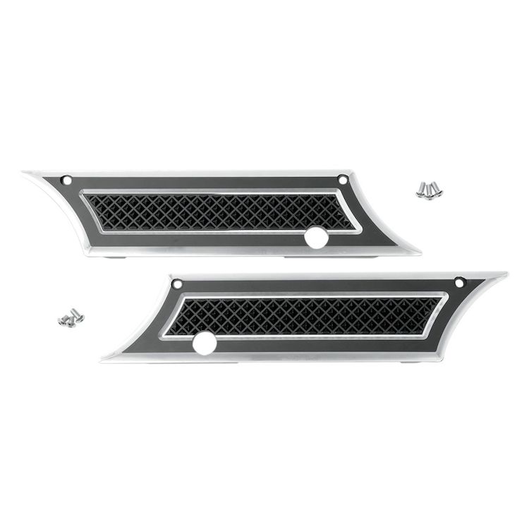 Eddie Trotta Cross Cut Saddlebag Latch Covers For Harley Touring 1993-2013
