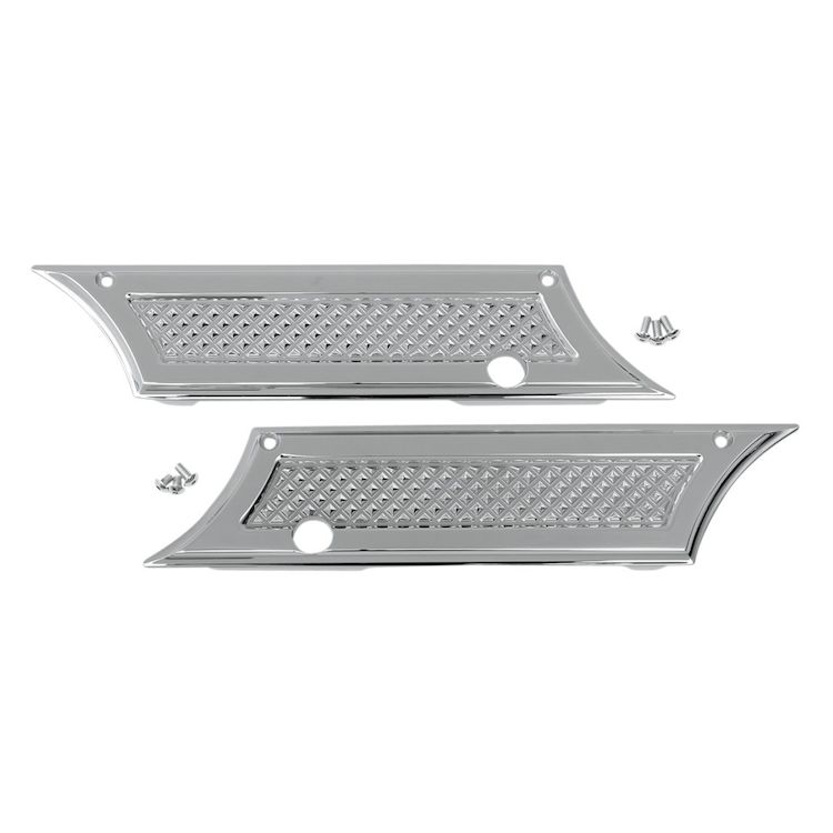 Eddie Trotta Cross Cut Saddlebag Latch Covers For Harley Touring 1993-2013