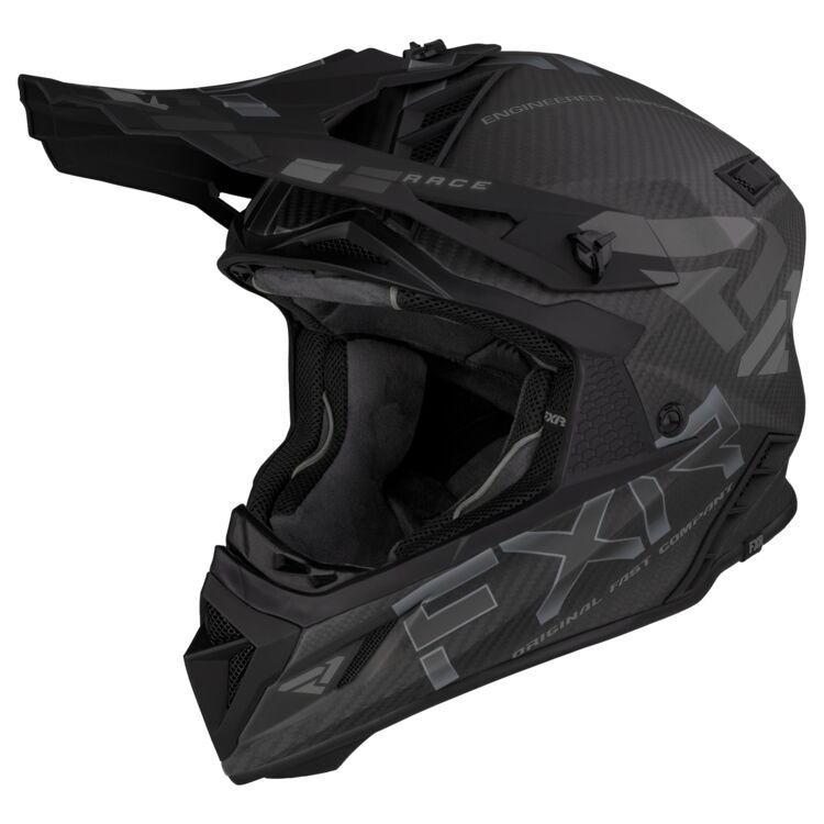 FXR Helium Carbon Helmet w/ D-Ring