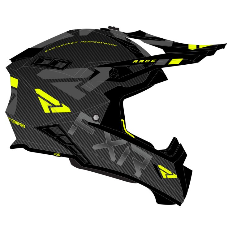 FXR Helium Carbon Helmet w/ D-Ring