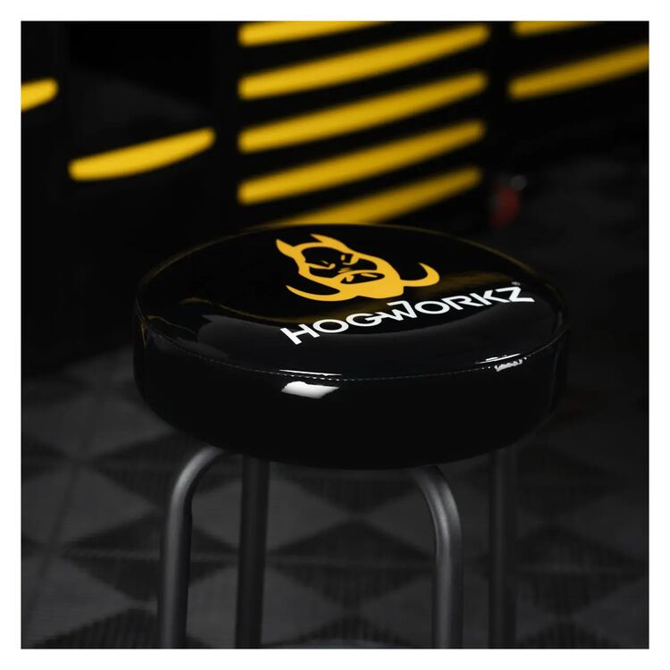 HogWorkz Logo Single Ring Garage / Shop Stool