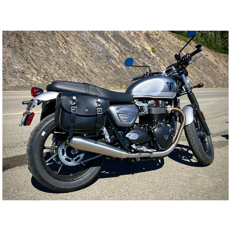 Leatherworks 303 Pony Express Throw Over Saddlebags Triumph Bonneville