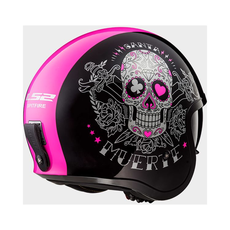 LS2 Spitfire Pink Muerte Helmet