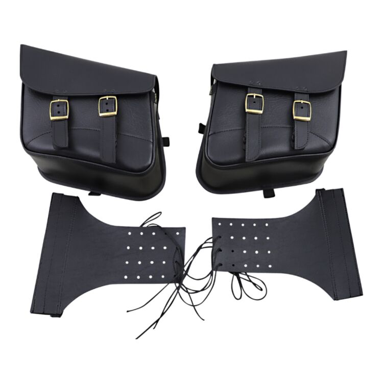 Willie & Max Brass Monkey Slant Saddlebags