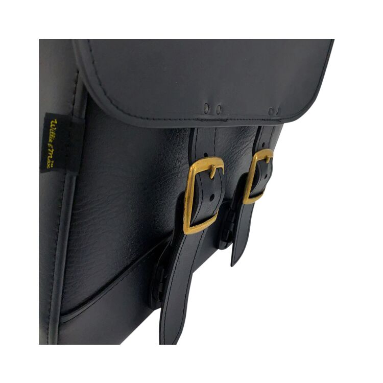 Willie & Max Brass Monkey Slant Saddlebags